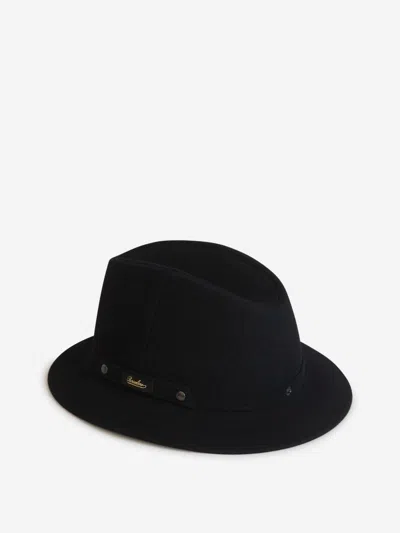 Borsalino Alessandria Pocket Hat In Brown