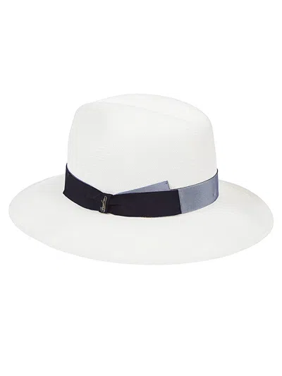 Borsalino Amedeo Panama Hat In White