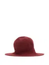 Borsalino Angelina Wool Blend Cloche In Red