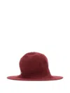 Borsalino Angelina Wool Blend Cloche In Red