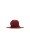 Borsalino Angelina Wool Blend Cloche In Red