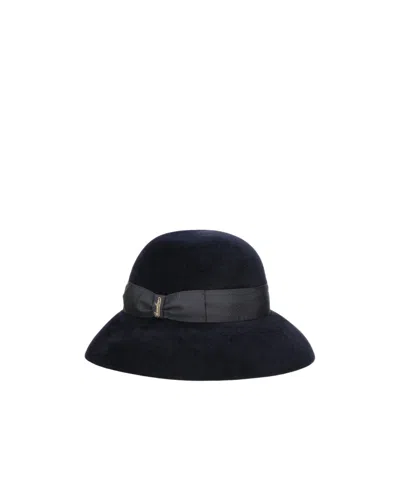 Borsalino Audrey Velours Felt In Black