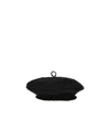 Borsalino Basco Crochet Beret In Black