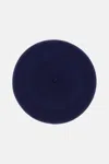 Borsalino Navy Blue Wool Basque Hat In Blue