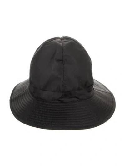 Pre-owned Borsalino Black Nylon  Bucket Hat