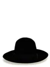 Borsalino Q.s. Folar Liscio Hats Black In Black