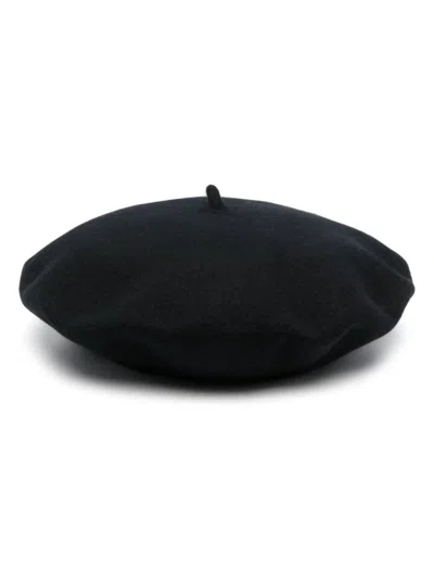 Borsalino Black Wool Basque Beret