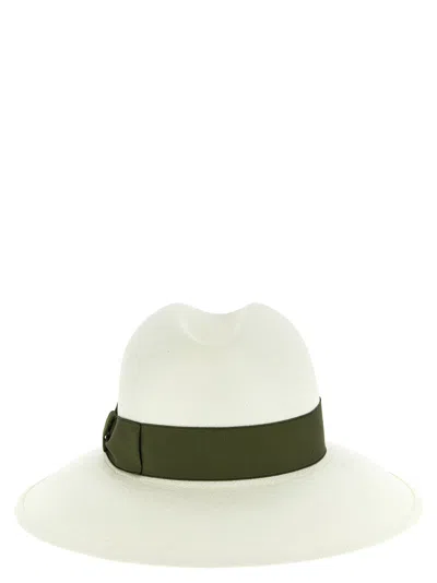 Borsalino Bo333353bm Bicolor Hemp Fedora In Multi