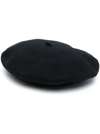 Borsalino Wool Basque Hat In Black