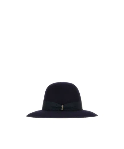 Borsalino Bow Decoration Hat In Black