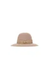 Borsalino Bow Decoration Hat In Nude