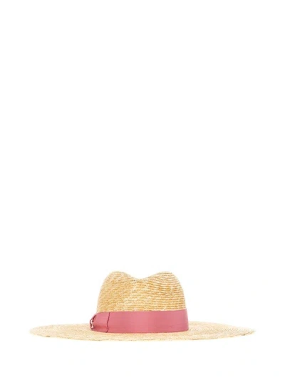 Borsalino Bow Hat In Brown