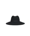 Borsalino Midnight Blue Felt Hat In Black