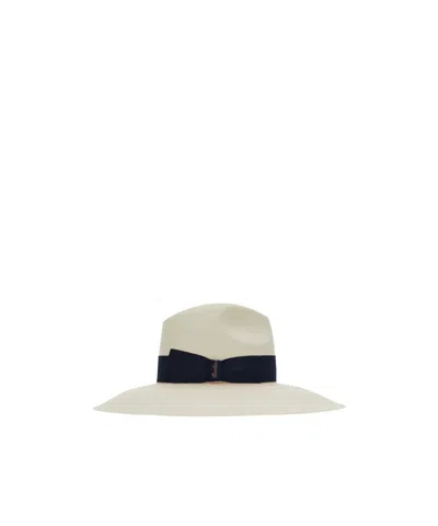 Borsalino Bow Hat In Orange