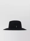 Borsalino Bow Logo Wide Brim Hat