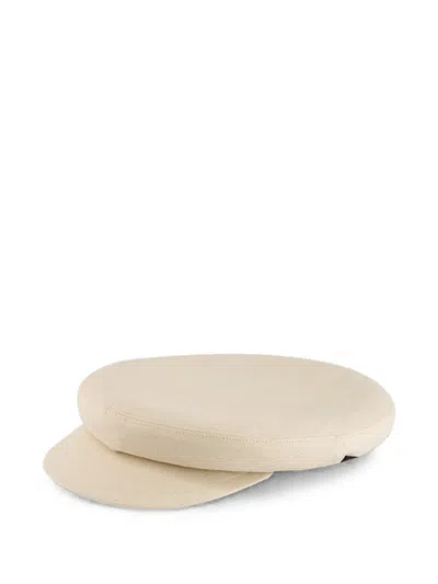 Borsalino Brest Linen Sailor Cap In Neutrals