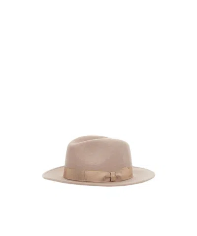 Borsalino Brim Hat In Neutral