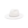 Borsalino Alessandria Fedora Hat In White