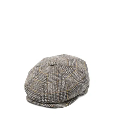BORSALINO CHECKED WOOL HAT