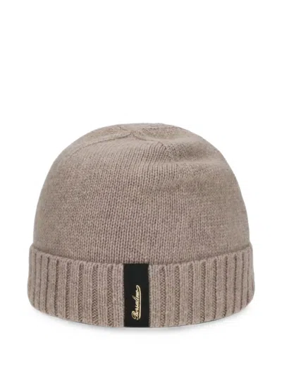 Borsalino City Cashmere Beanie Hat In Black