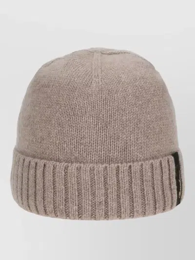 Borsalino City Knit Hat Ribbed Cuff Turn Up In Pink