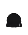Borsalino City Logo-patch Cashmere Beanie In Black