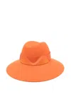Borsalino Claudette Hat In Orange