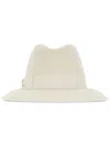 Borsalino Ivory Felt Claudette Hat In White