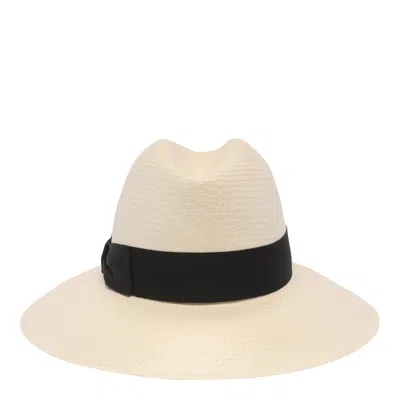 Borsalino Claudette Panama Hat In Black