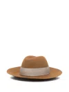 Borsalino Claudette Ribbon Band Hat In Brown