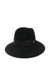Borsalino Ribbon-detail Felt Hat In Black