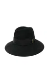 Borsalino Claudette Wool Hat In Black