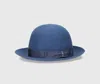 Borsalino Claudio Alessandria Felt Rollable In Denim, Tone On Tone Hatband