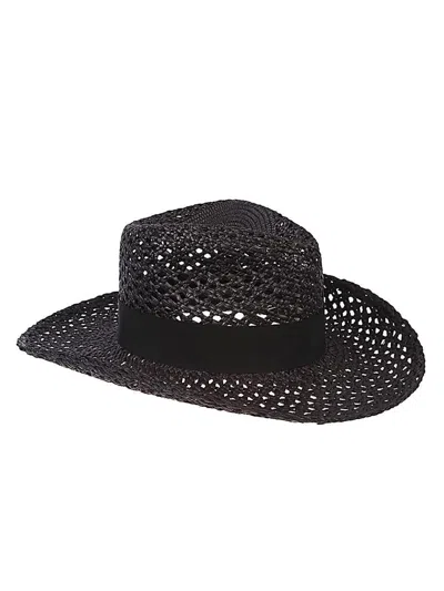 Borsalino Clint Panama Hat In Black