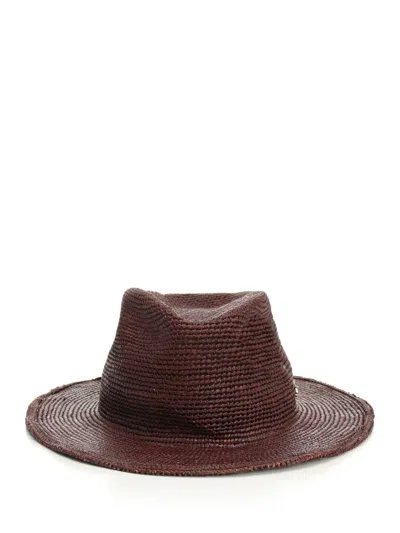 Borsalino Clochard-panama Crochet/t.media/medium Brim In Brown