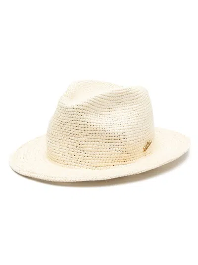 Borsalino Clochard Straw Panama Hat In Beige
