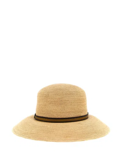 Borsalino Colombia Raffia Crochet Hat In Neutral