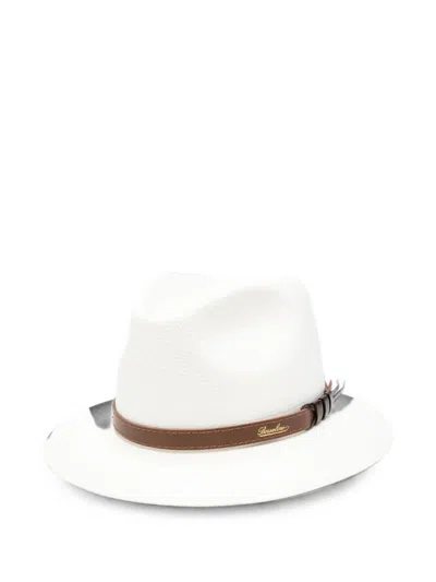 Borsalino Country Straw Hat In White