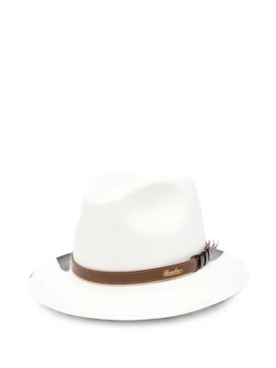 Borsalino Country Straw Hat In White