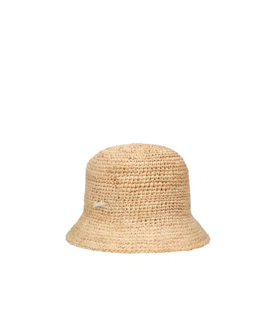 Borsalino Crocheted Hat In Nude