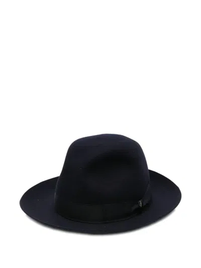 Borsalino Dark Blue Fedora Hat
