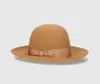 Borsalino Eleonora Q.s. Folar Felt Free Dome In Camel, Tone On Tone Hatband