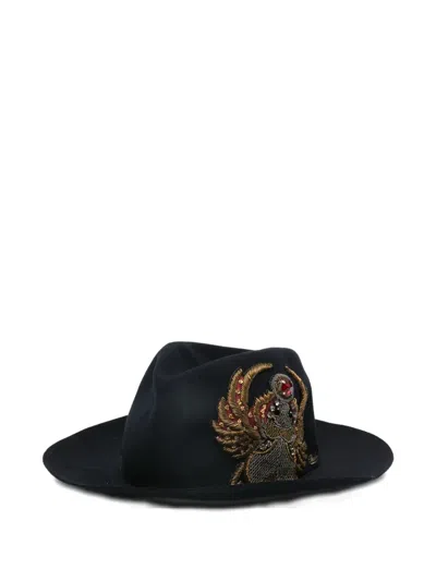 Borsalino Embellished Hat In Blue
