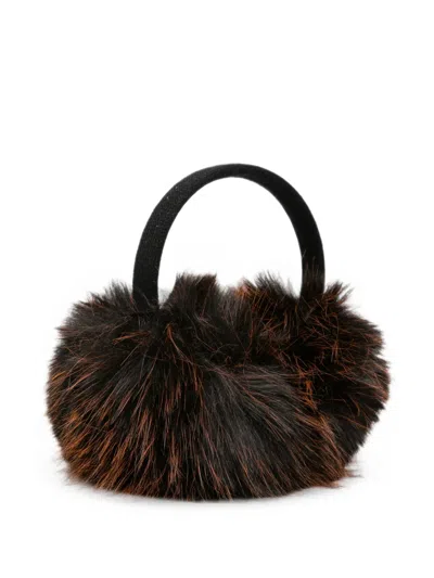 Borsalino Faux-fur Earmuffs In Brown