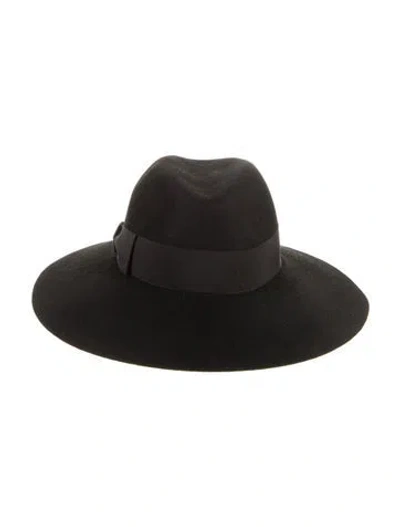 Pre-owned Borsalino Fedora Bucket Hat In Black