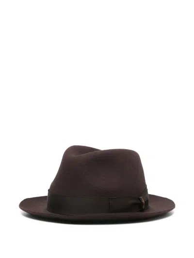 Borsalino Fedora Hat In Brown