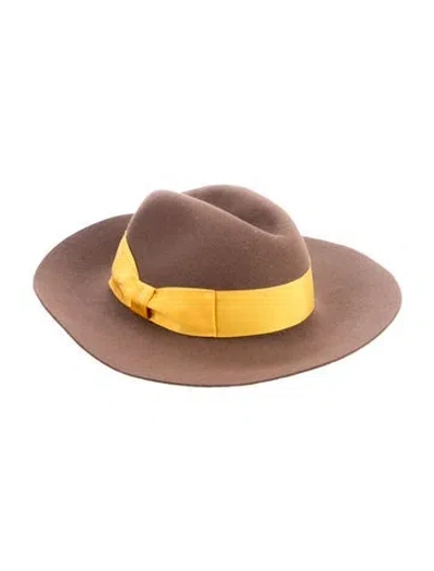 Pre-owned Borsalino Fedora Hat In Multi