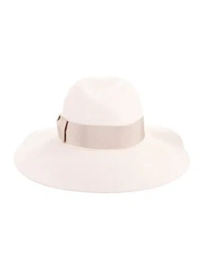 Pre-owned Borsalino Fedora Hat In Pink