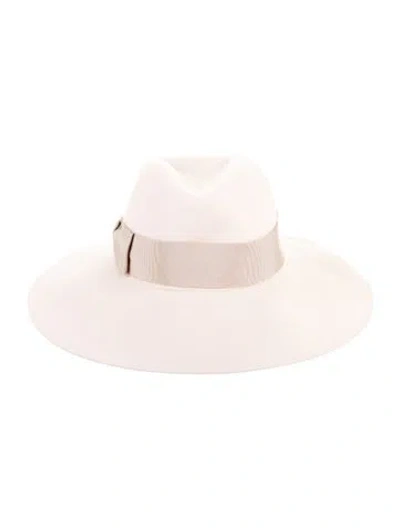 Pre-owned Borsalino Fedora Hat In Pink