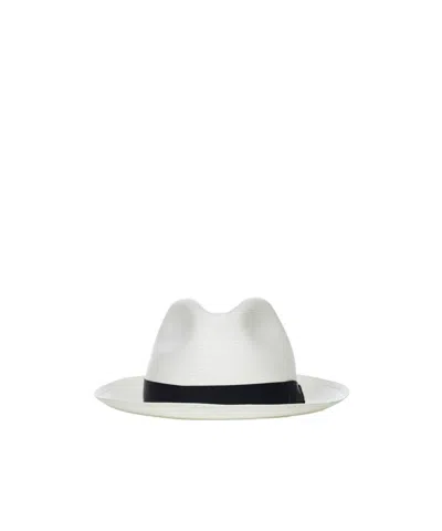Borsalino Fellini Sun Hat In White